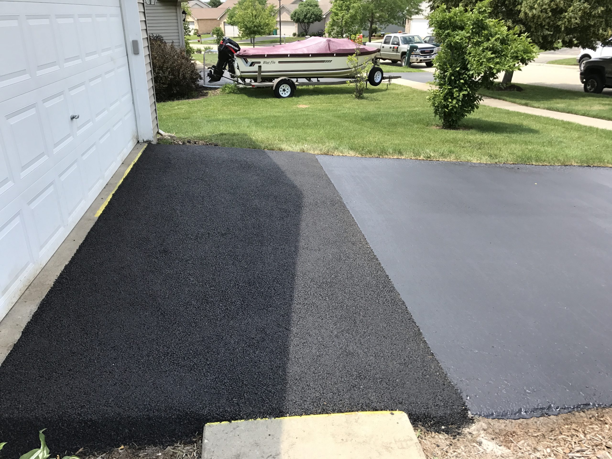Elburn Driveway Garage Asphalt Patching