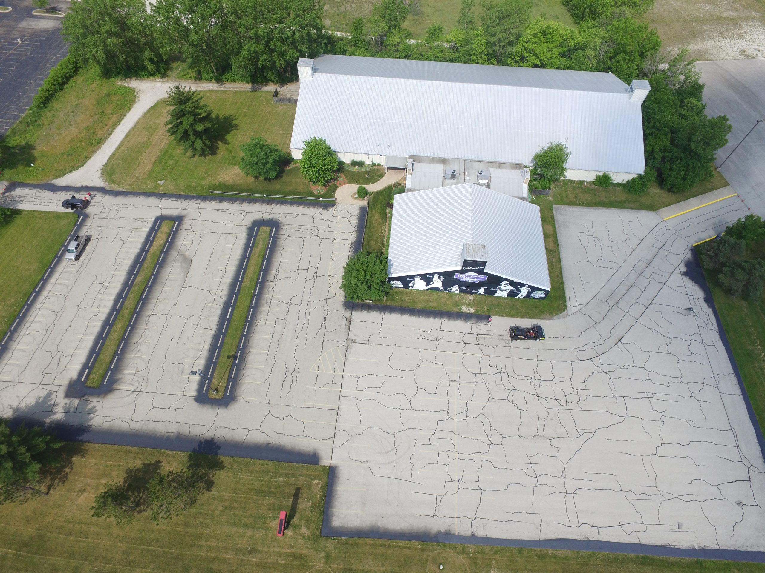 417 Striping asphalt crack filling, sealcoating, and parking lot striping services